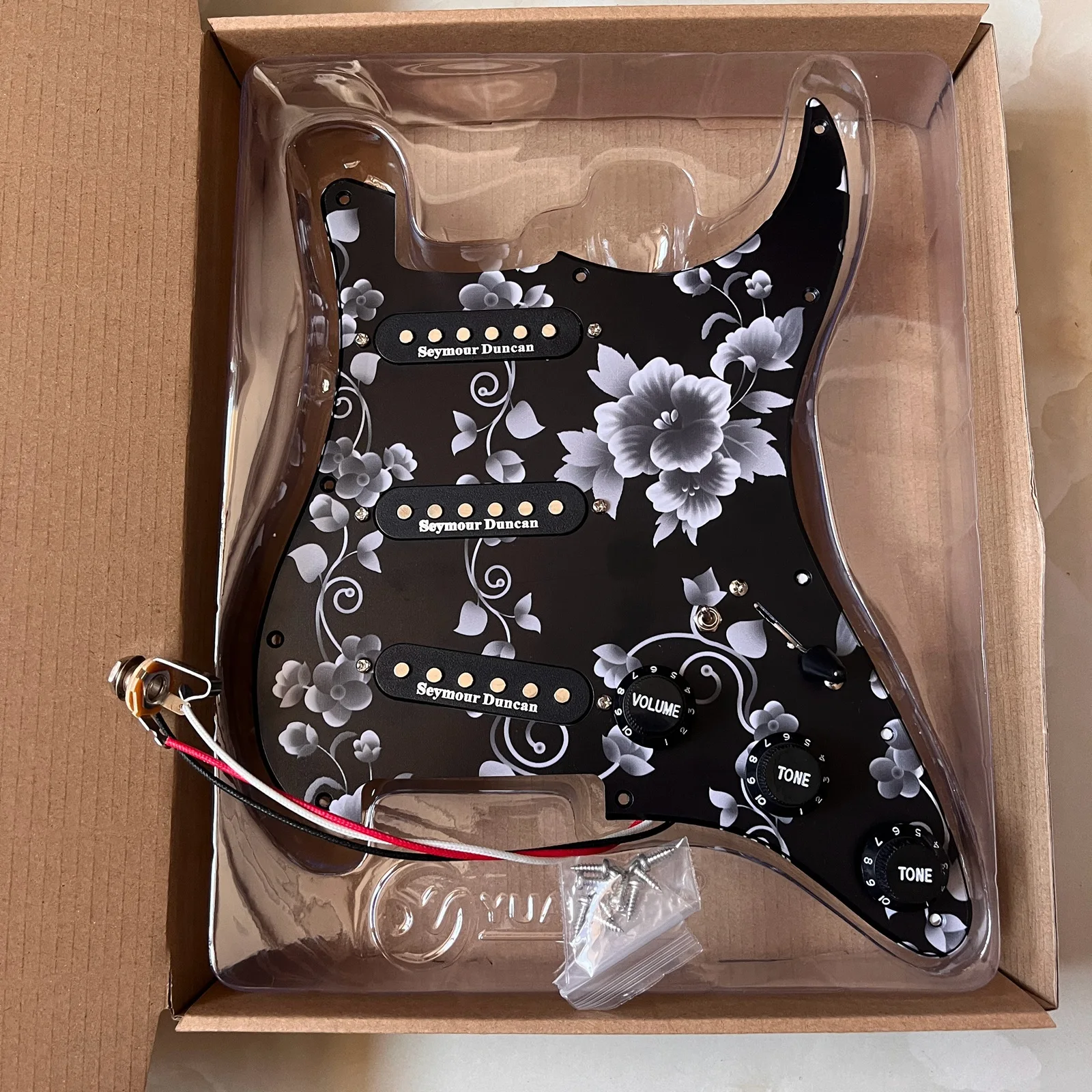 

Обновленные загруженные гитара SSS Pickups Symour черный звукосниматель Multi Switch профессиональные Запчасти для гитары