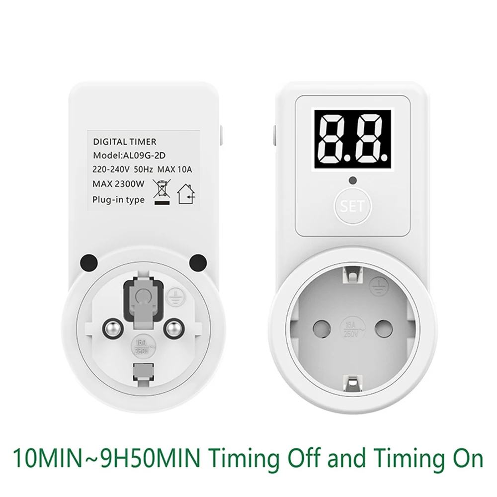 Countdown Switch Two/One Digit Display Countdown Timer Time Control for Telephone Battery Electric Vehicle Charging 10A EU Socket electrical socket power socket
