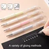 6Pcs Glue Pen Fine Tip Double-sided Adhesive Precise Control Scrapbooking Decor Dot Glue Pen Stick Stationery Supplies 2