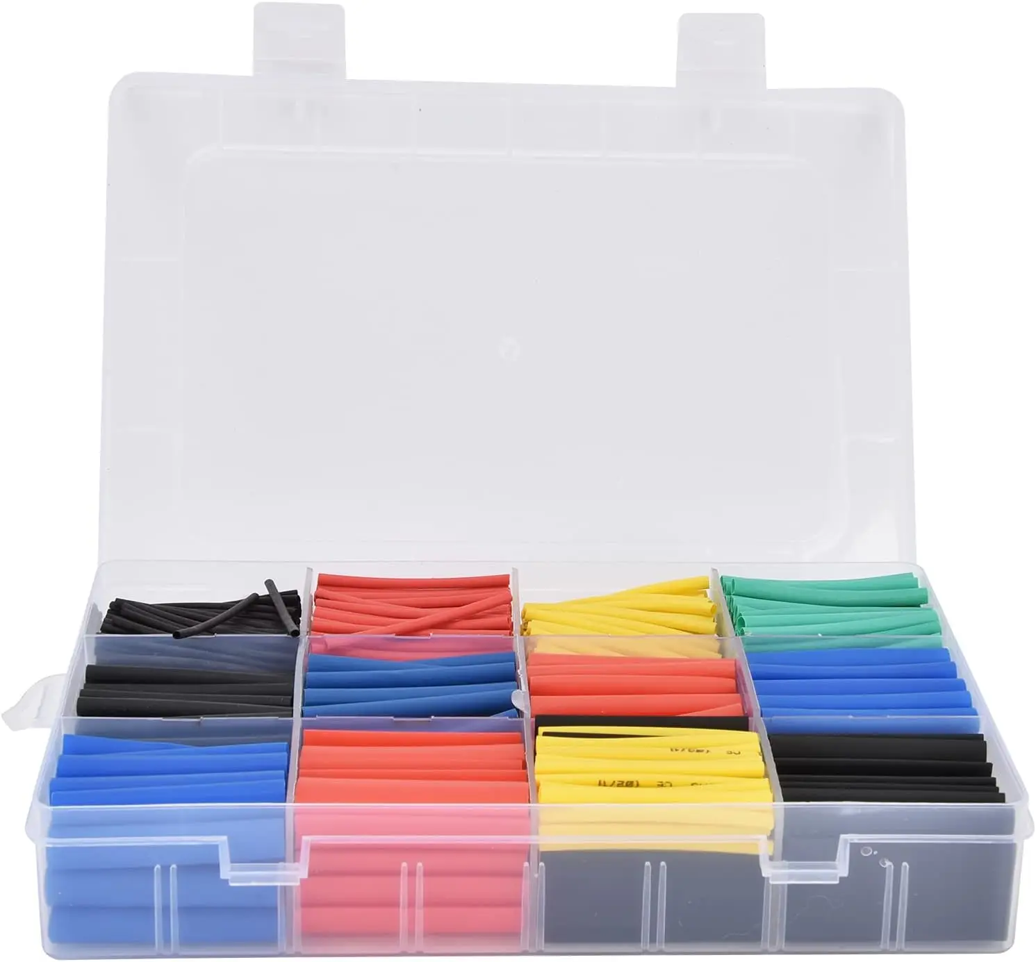 Heat Shrink Tubing 2:1 Electrical Wire Cable Wrap Assortment Electric Insulation Heat Shrink Tube Kit 800PCS