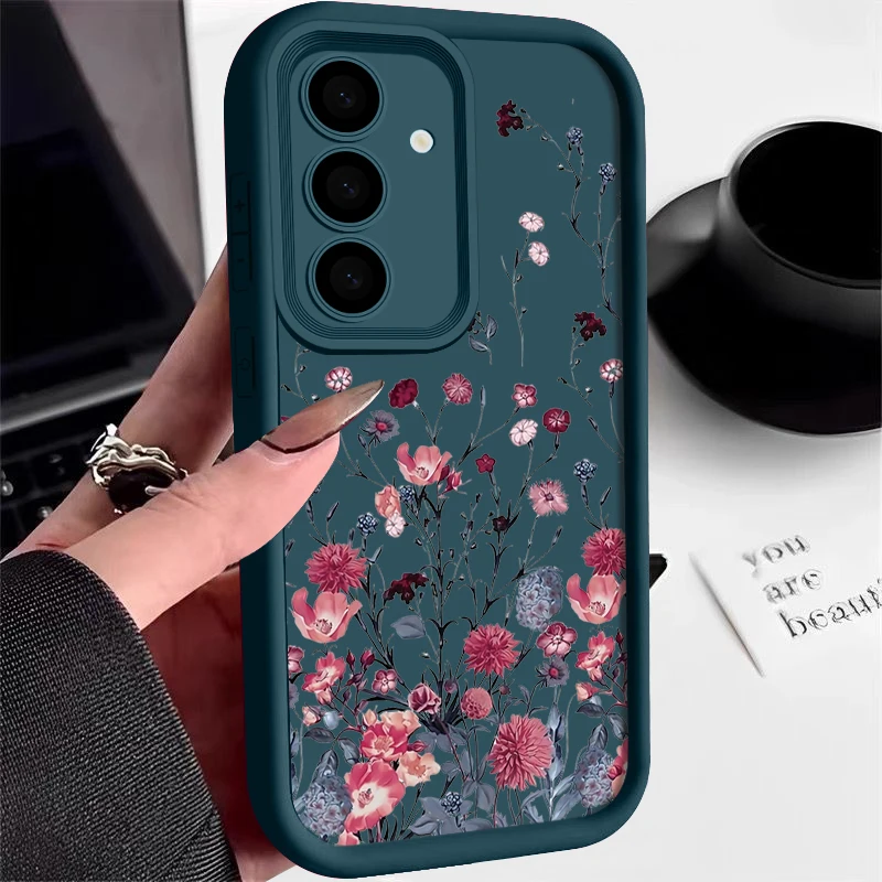 Shockproof Bumper Flower Design Soft Phone Case