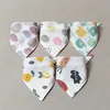 Baby Bandana Drool Bibs For Unisex Boys Girls 5 Pieces Baby Feeding Burp Cloth Cotton Saliva Towel Drool Bib Newborn Accessories 2