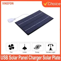 Pour divers scénarios plaque solaire USB Portable 5W 5V panneau de cellules solaires polysilicium pour téléphone Portable et ordinateur chargeur solaire 1