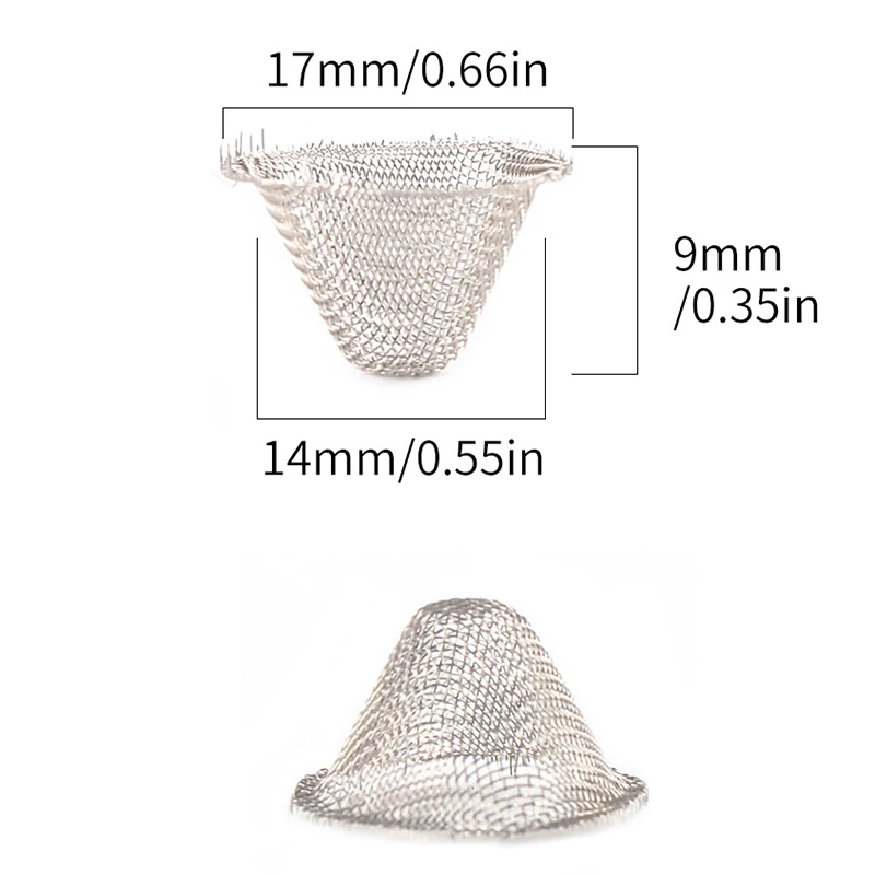 Smoking Pipe Filters 10/20Pcs Metal Ball Stainless Steel for Tobacco Accessories
