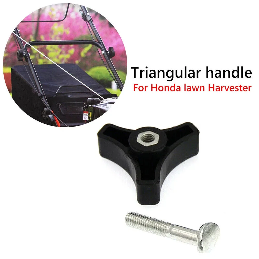 Plastic Triangle Nut Screw Handle Knob Nut Screw Bolt For Lawn Mower Machine Replacement Parts