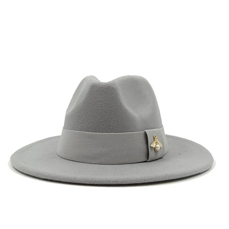28-Farben-Fedora-Hüte mit Bienen-elastischem Gurtband, Herren-Fedora-Hut, Herren-Panama-Hut, Unisex-Hut, Militärfarbe, Fedora-Hut – Detail 10