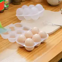 Eggs Holder 6 Eggs Storage Container with Fixed Handle Plastic Eggs Storage Box Outdoor Camping Eggs Carriers 1