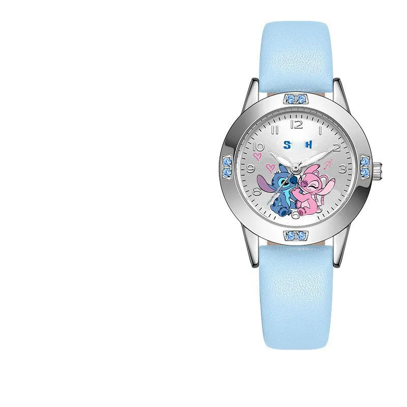 Stitch Disney Cartoon Diamond Quartz Watch Anime Pointer Dial
