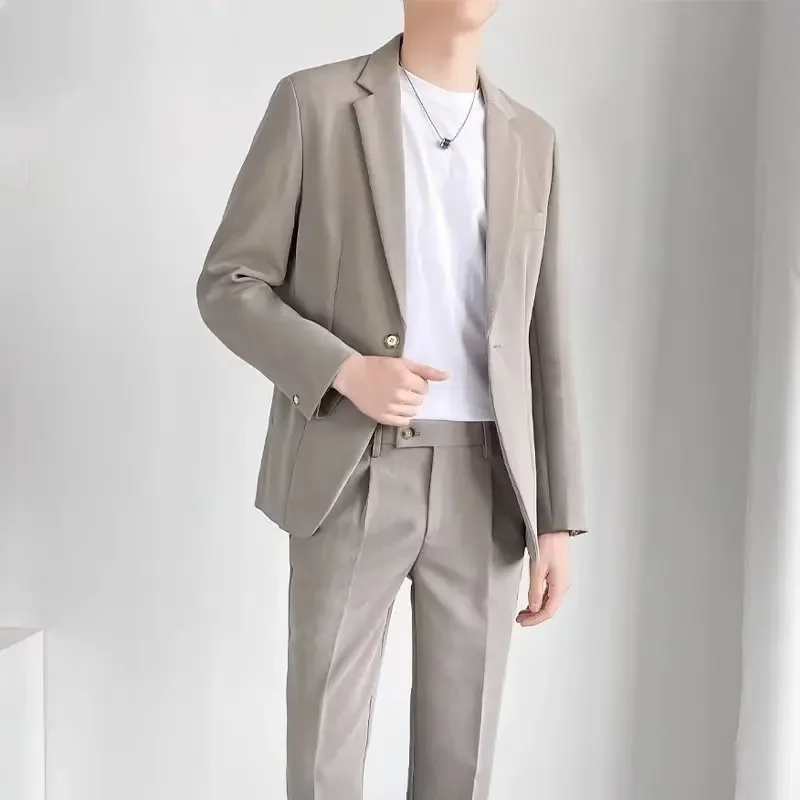 Casual Western-style Men's Blazer Lightweight Loose Fit Business Korean Version Slimming Top For Professional Men men suit jacket