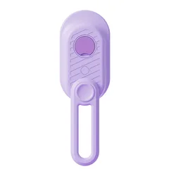 3-in-1 Electric Pet Grooming Brush with Steam, Massage, and Hair Removal (Purple)