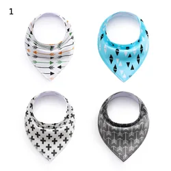 4 pcs hot sale and 100% cotton bibs wholesale baby bibs saliva bandana 0-3 years