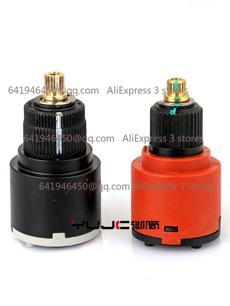 Hot and Cold Water Mixing Valve Faucet Bounce Handle Switch Thermostatic Shower Cartridge Accessories