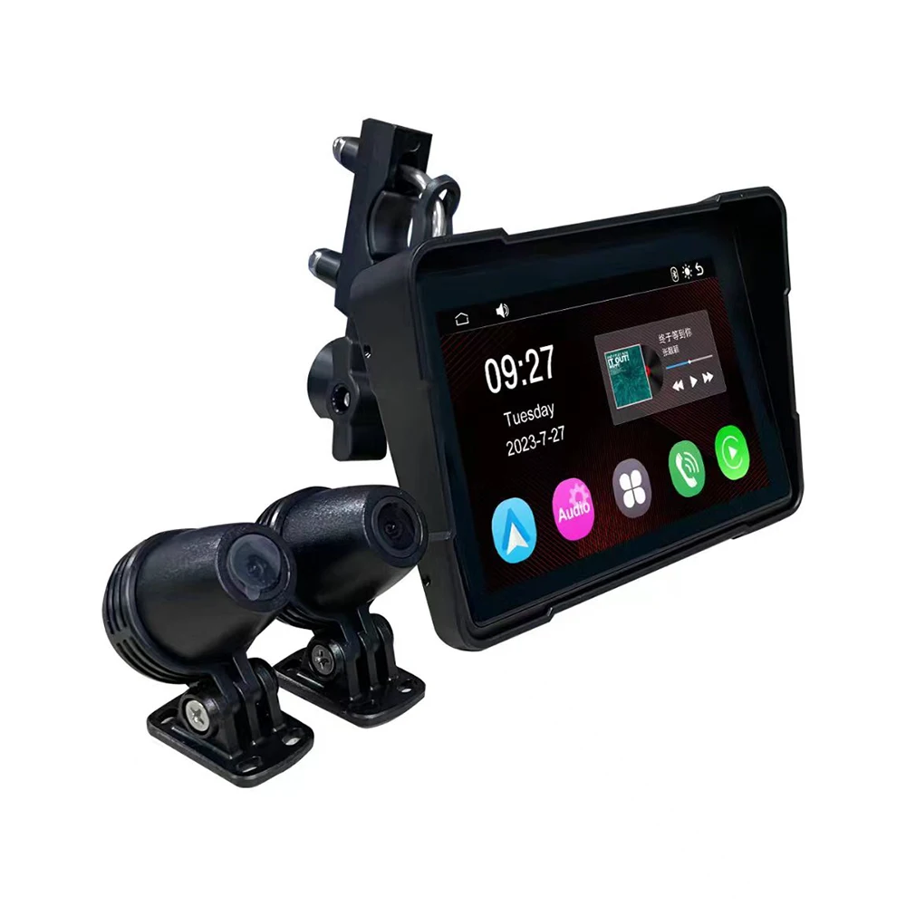 오토바이 카플레이 720P DVR 네비게이터 화면, 휴대용 모토 GPS 네비게이션, 가와사키 ZZR600 2003 2004 2005 2006 2007 2008