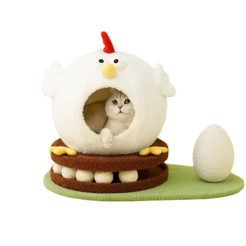 

Chicken Cat Nest Four Seasons Universal Cat House Turntable Toy Integrated Cool