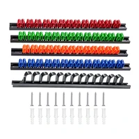 5Pcs Wrench Screwdriver Organizer Rail Rack Storage Holder Garage Workshops Hardware Tool Display Hanger Wall Mount Rack 1
