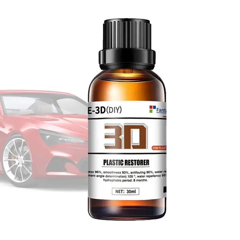 

Auto Trim Restorer 30ml User Friendly Trim Restorer Coating & Shine Protectant User Friendly & Interior Restorer Long Lasting