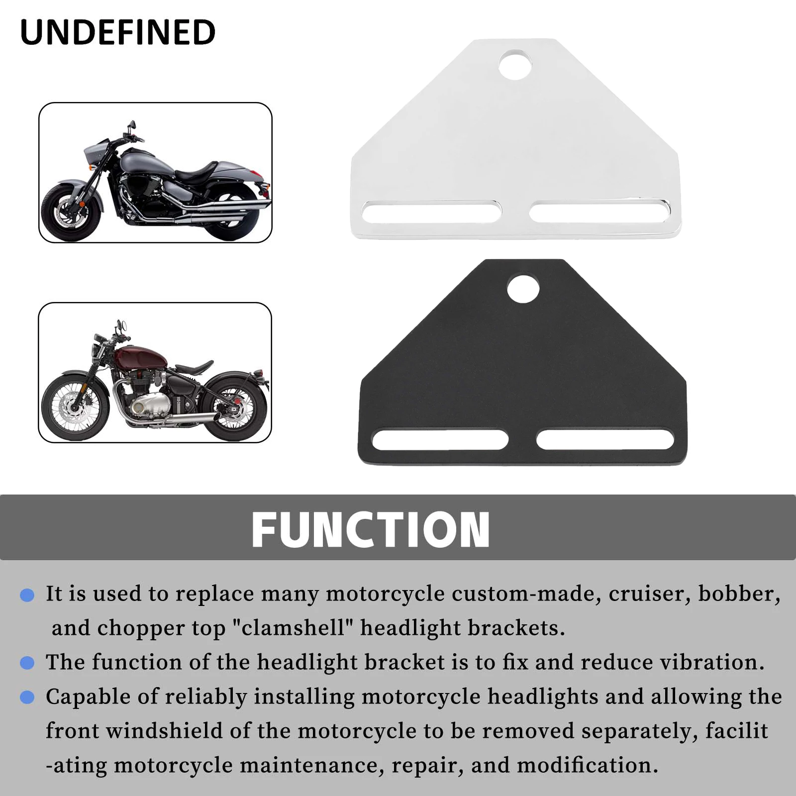 Motorrad Scheinwerferhalterung / Lampenhalter für Costum und