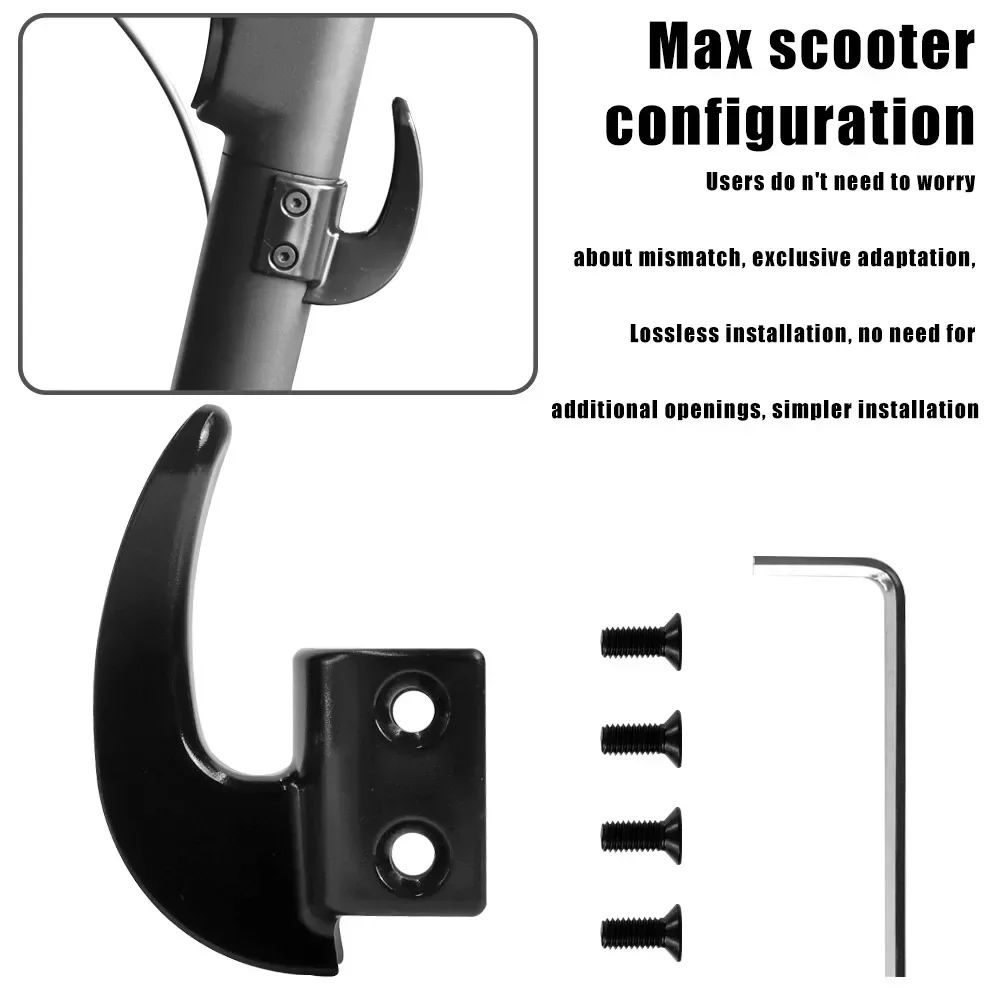 Vorderer Haken für Segway Ninebot Max G30 Elektroroller Skateboard Aufbewahrungshaken Hängetaschen Klaue Aufhänger Zubehör – Detail 2