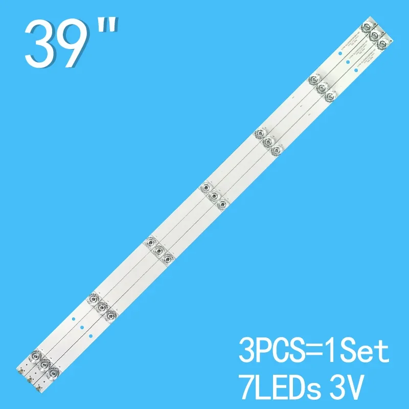 3V 742mm 3pcs/kit LED Backlight srtip 7lamp CRH-K385C8003030030771E-Rev1.1 For 39CE1270 D1