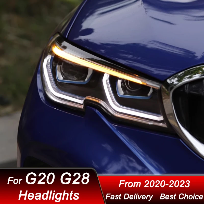 Car Headlights For BMW 3 series G20 G28 2020-2023 LED