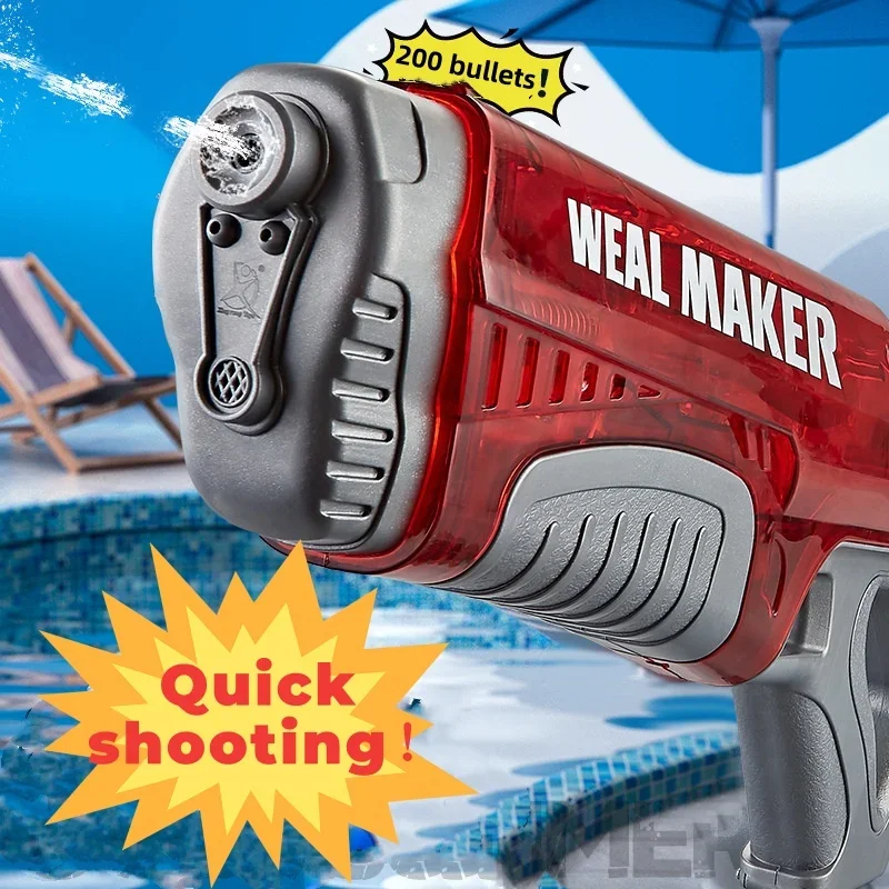 물총 장난감 Automatic Water Gun Toys Big Capacity High Pressure Water Blaster Pistol Soaker Guns Outdoor Pool Toys For Boy Kids Adult 4