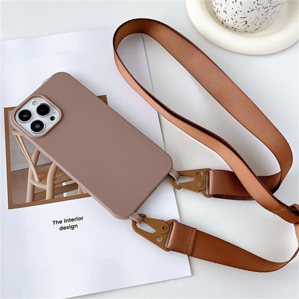 ตัวเลือกสินค้า เคสซิลิโคนนิ่มพร้อมสายคล้องคอ ใส่ iPhone ได้หลายรุ่น