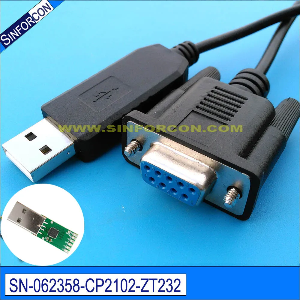 Silicon Labs Cp210X Usb A Uart Bridge Com3 Seriale Rs232 A Db9 Femmina Usb-Usb Cavo Modem Null Cablato Incrociato