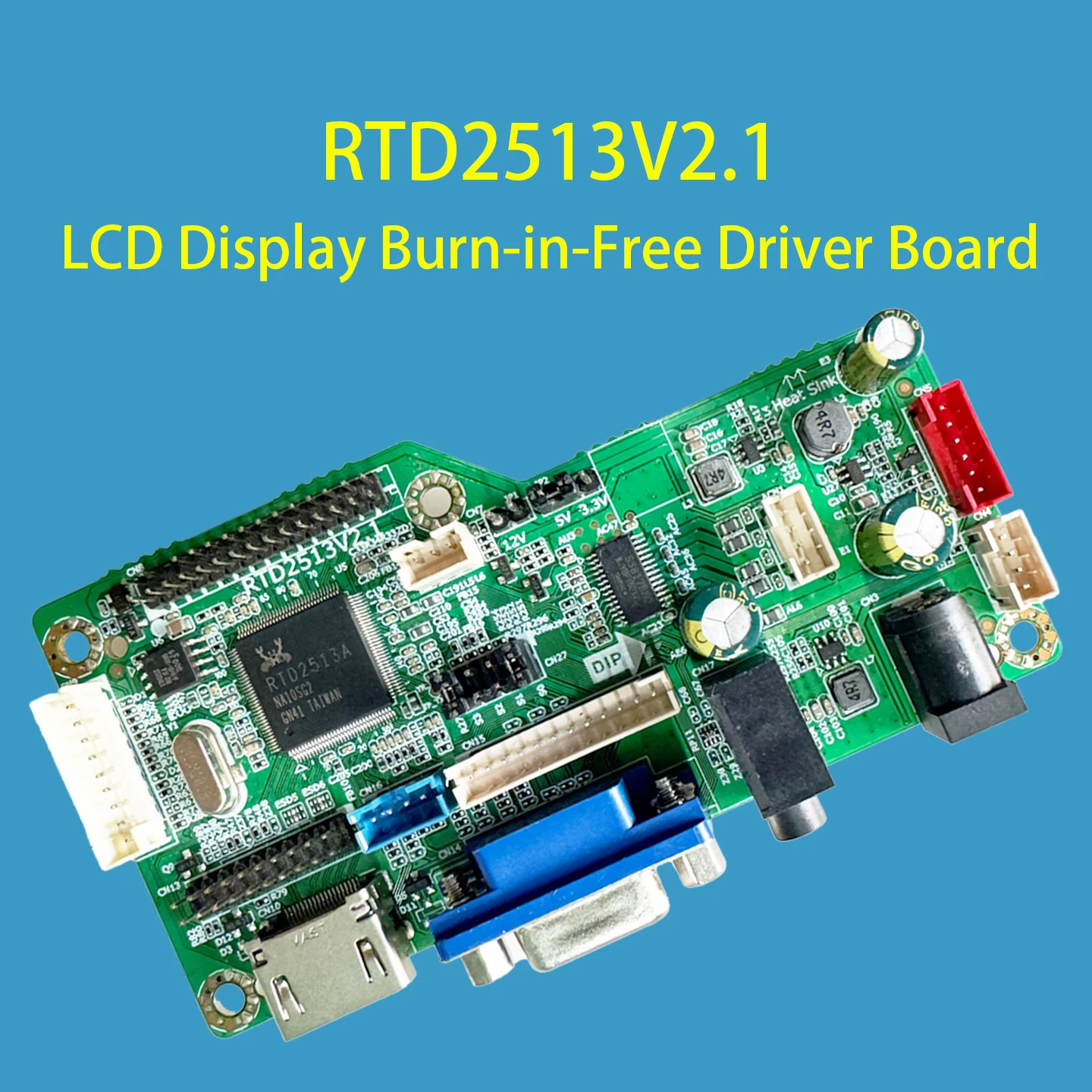 HD 드라이버 보드 RTD2513V2.1 프로그램 프리 디스플레이 다중 해상도 점프 조정 화면 교체 RTD2483V1.1 RTD2668