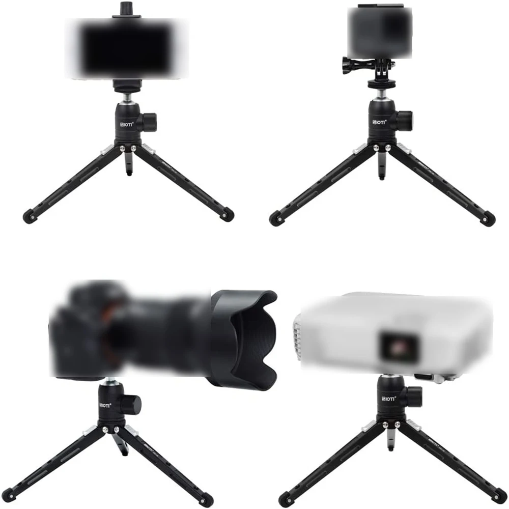 Sioti Tripé Cabeça de Bola Cabeça de Montagem do Tripé-metal Ballhead 360 ° Pan 90 ° Inclinação Tripé Montagem para Gopro Câmera Digital Telefone Celular Luz - Image 5