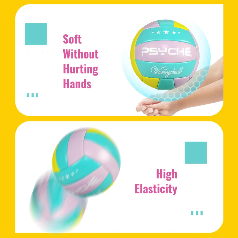 「Psyche」Volleyball Original Size 5 Kids/Adults Indoor Outdoor Gym Beach Training Games Play