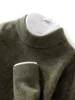 Men's Thick 100% Cashmere Sweater Mock Neck Basic Pullover Autumn Winter Smart Casual Cashmere Knitwear Soft Warm Clothing Tops 5