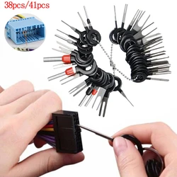 38/41pcs Voiture Terminal De Broche Électrique Extracteur Outil Automobile Fil De Carte De Kit pour Connecteurs Accessoires 