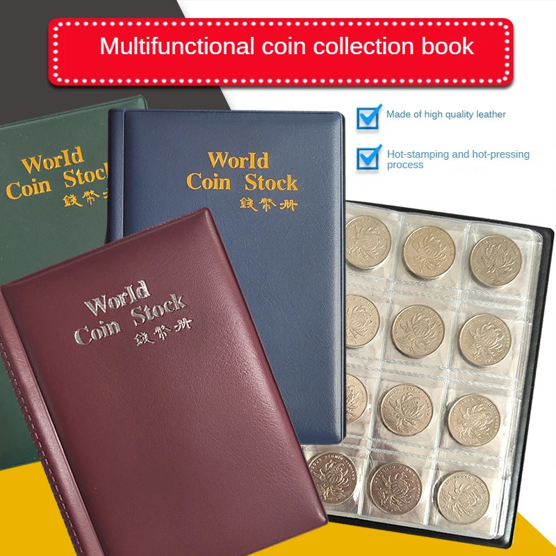 120 Pocket Album Coin Collector Book Home Decor Photo Album Coin Album  Holder Collector Book Scrapbook - Photo Albums - AliExpress