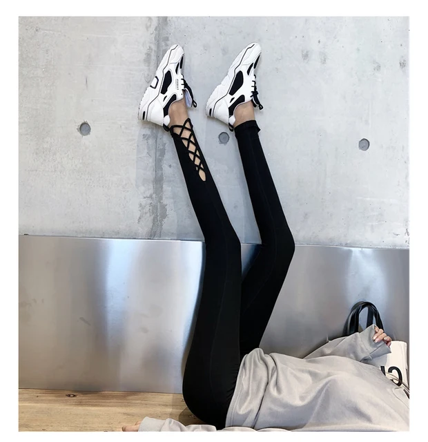 2022 Spring And Autumn Tall Waist Hollow Out Side Hem Elastic Waist Maternity  Leggings Stretched Pregnant Women Pants Trousers - Pants & Capris -  AliExpress