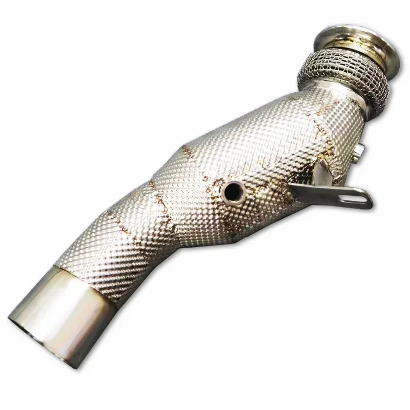 Head Section High flow Pipes branch downpipe Exhaust Pipe with catalyst for BMW M2 N55 3.0T -