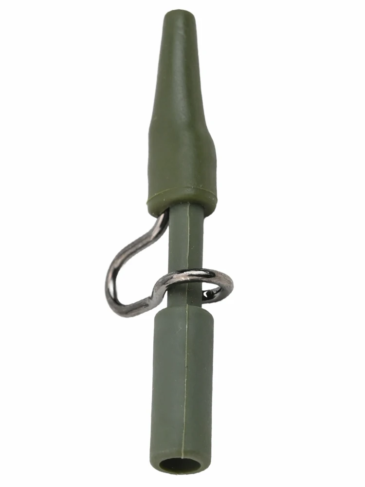 20pcs Quick Change Safety Clips for Carp Fishing Tackle Kits Essential Rubber Tail Rubbers for Lake and River Fishing