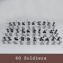Medieval Warrior Chariot Soldier Figures - 5 - 7cm (60 soliders)
