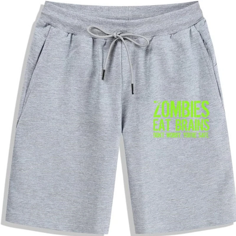 

Мужские шорты с принтом «зомби съешь мозги»-«Не волнуйся», безопасные, удобные мужские шорты, повседневные летние мужские шорты che