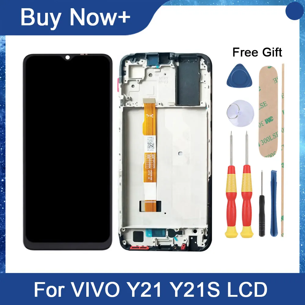 

AiNiCole For VIVO Y21 LCD Y21S Display V2111 V2110 Touch Screen Digitizer Assembly Replacement Mobile Phone Repair Parts