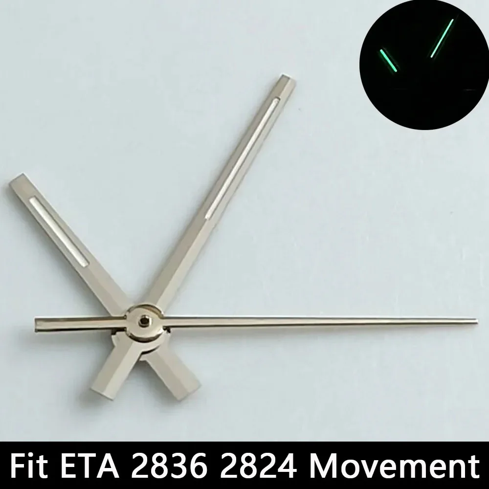 Silver/Gold Luminescent Watch Hands