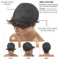 Perruques Pixie Cut pour femmes, perruque courte en cheveux humains avec frange, perruque Pixie Cut à couches, cheveux humains brésiliens 9A, perruque entièrement fabriquée à la machine 6