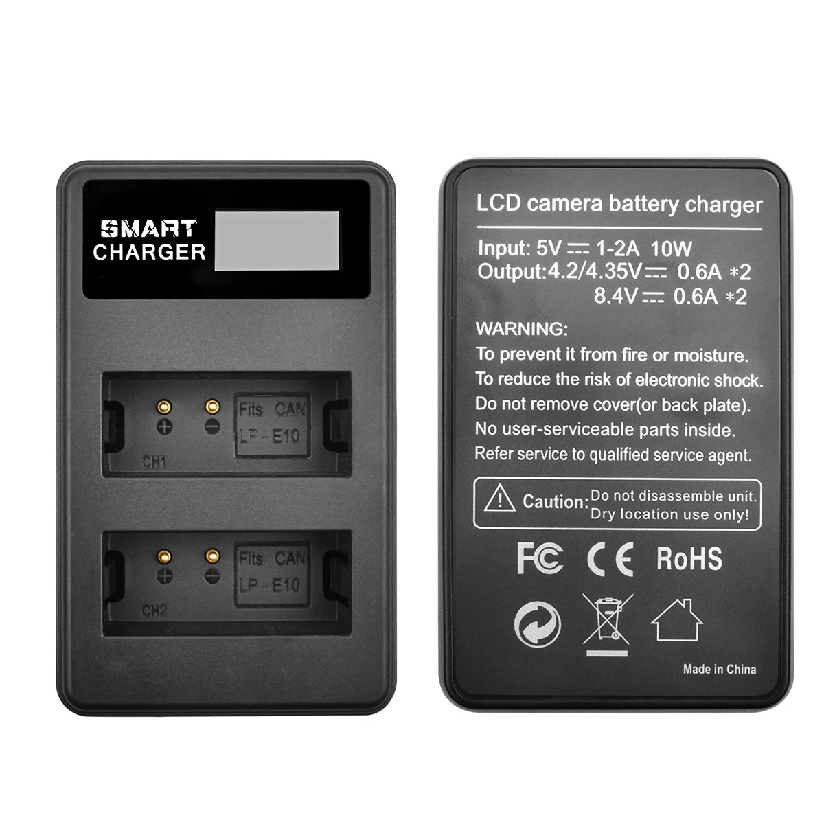 Replacement Digital For Camera Battery And LCD Dual Charger For Canon EOS Rebel T6,T3,T5,4000D,3000D,2000D,1300D,1200D,1100D images - 6