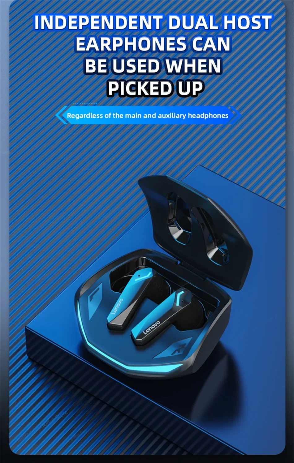 Lenovo Original GM2 Pro Bluetooth V5.3 TWS Wireless Earphones Stereo Sport Earbuds Game Music Low Latency Headset 2026 New S7bd1fb9973434b68924067083e42adccQ