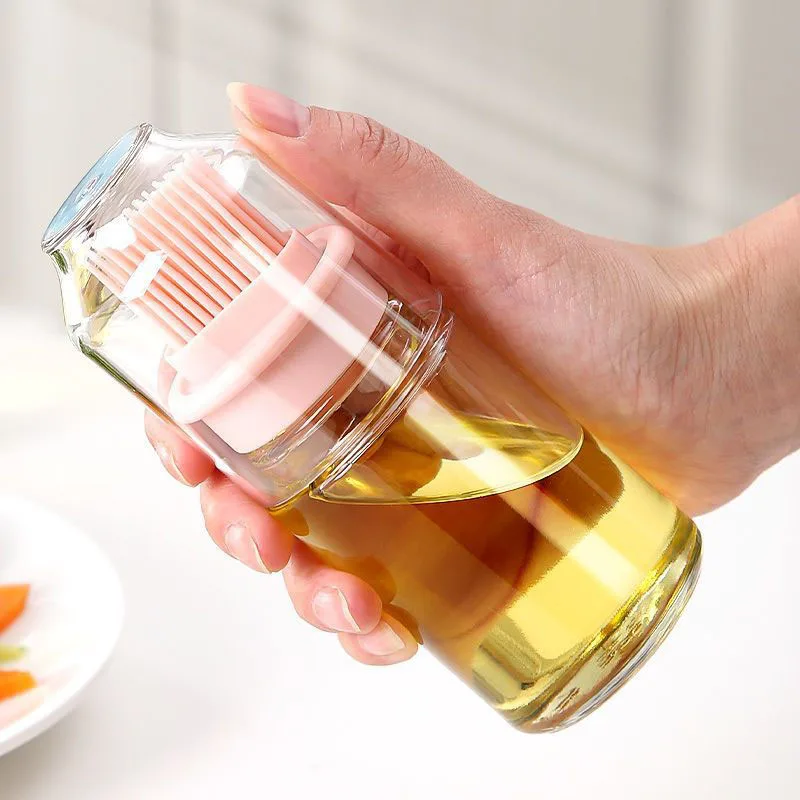Glass Oil Dispenser Oil Brush for Cooking Baking Grilling glass oil bottle