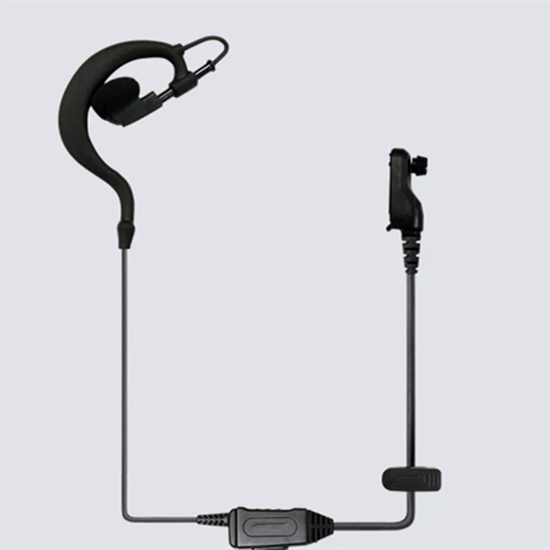 G Shaped Pogo Pins Walkie Talkie, PTT Mic Earpiece, Earphone Headset, Headphone for Hytera BP510, BP516, 58, Two Way Radio radio digital walkie talkie earpiece g shape headset earhook earphone for hytera phone bp510 ap58 bp uhf nc602