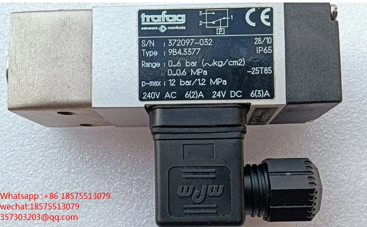 

Для Trafag 9B4.3377 0-6bar 0-0.6mpa переключатель давления 9B4 3377 9B43377