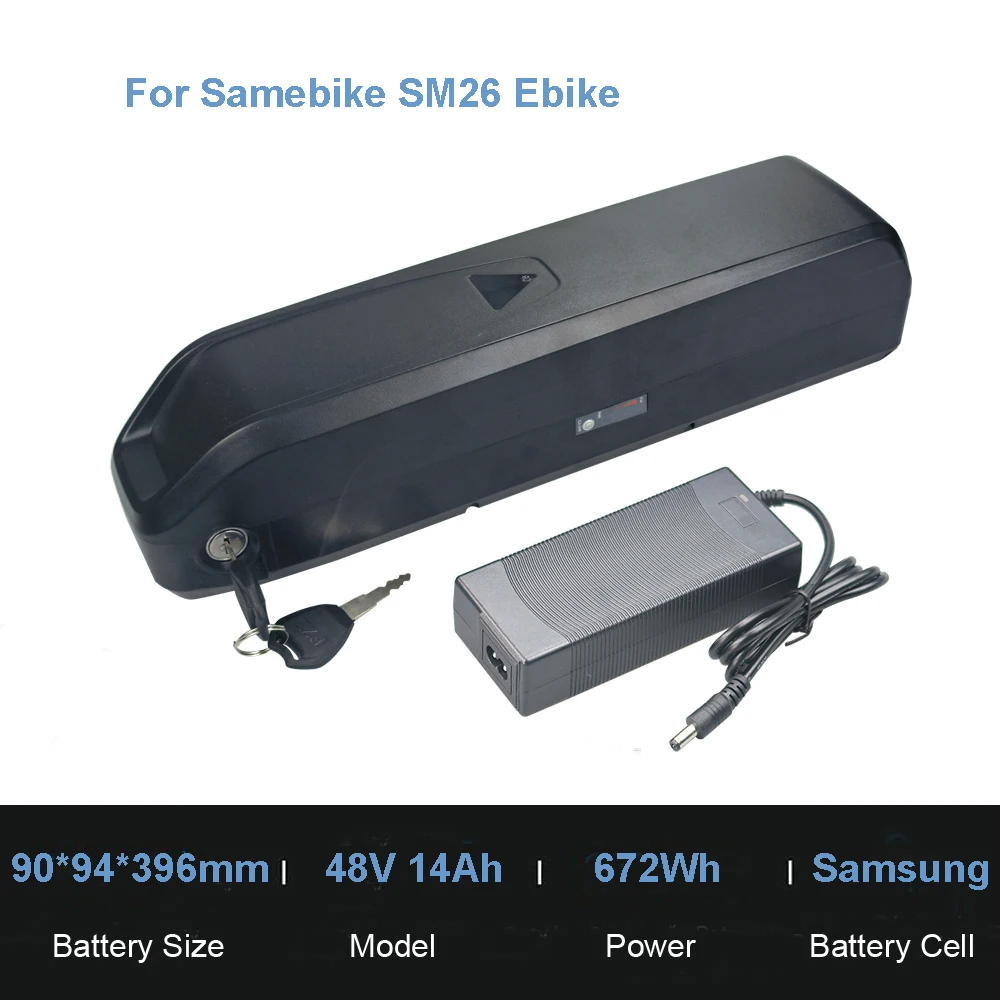 Samebike バッテリー 10ah Electric Bike 48v Battery 10ah Battery Pack for Samebike