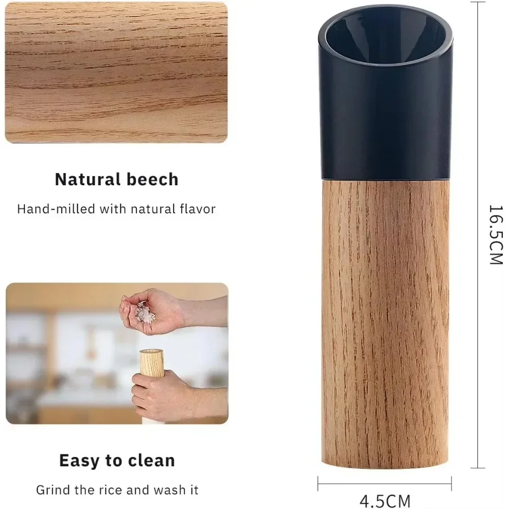 Salt And Pepper Grinder Pepper Grinder Suitable For Salt And Pepper Grinders Equipped With High Black And White Salt Pepper Bottle Sets With Adjustable Devices
