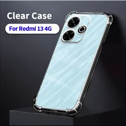 Transparent Shockproof Soft Protective Phone Case for Transparent (For Redmi 13 4G)
