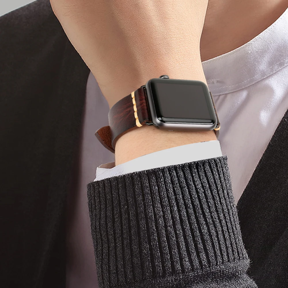 Elegant Leather Strap for Smartwatch – Premium Wristband Accessory